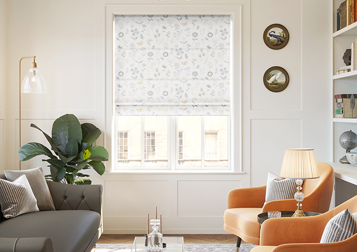 Floral Whimsy, Autumn - Roman Blind - Image 3